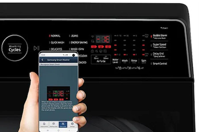 Máy giặt Bespoke Samsung Ecobubble Inverter 13Kg WA80F13S5BSV - Hàng chính hãng