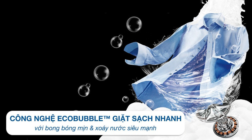 Máy giặt Samsung Ecobubble Inverter 17 kg WA17CG6442BDSV - Hàng chính hãng