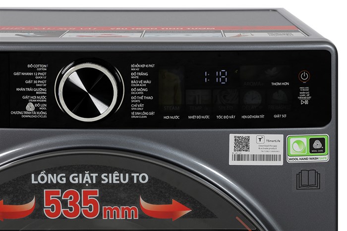 Máy giặt Toshiba Inverter 10.5 kg TW-T25BU115MWV(MG) - Hàng chính hãng