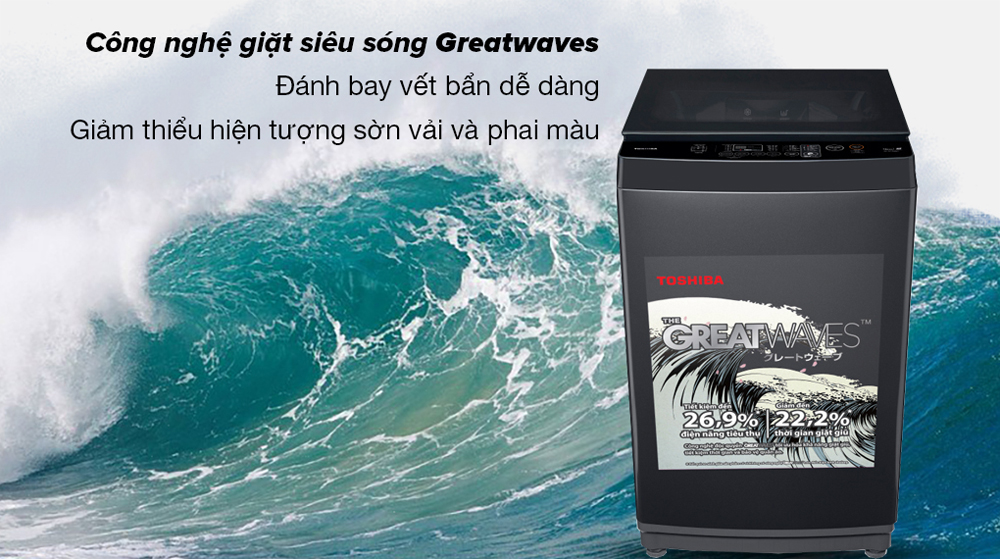 Máy giặt Toshiba 9 kg AW-M1000FV(MK) - Hàng chính hãng