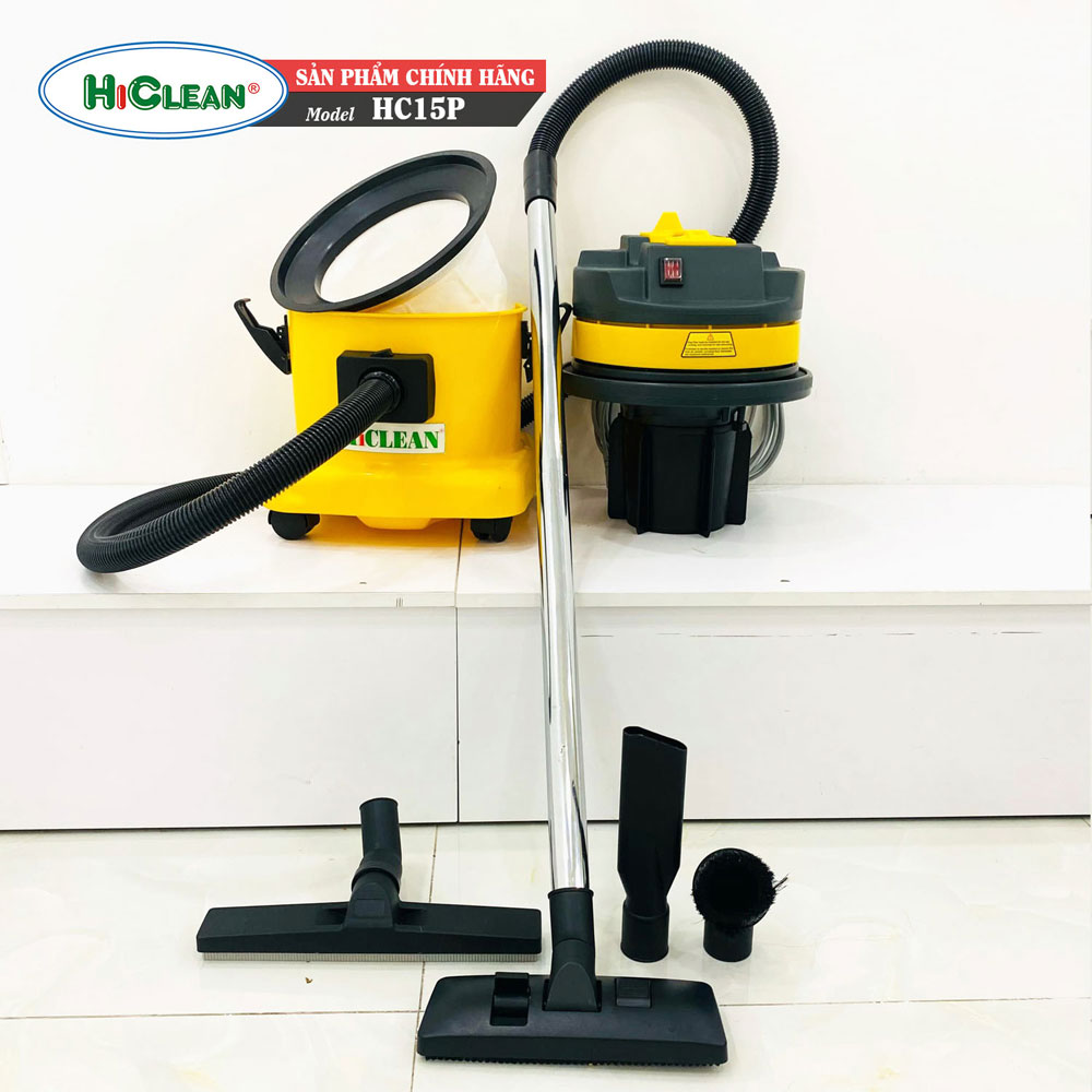 Máy hút bụi khô và ướt HiClean HC15P - Hàng chính hãng