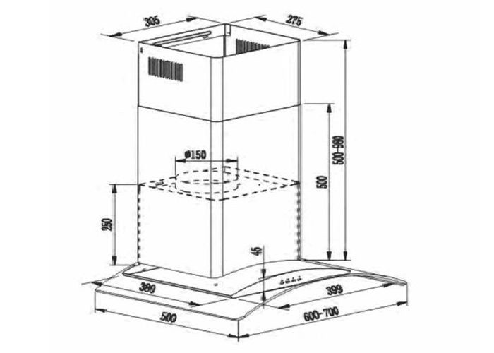 Máy hút khói khử mùi Arber AB-700P - Hàng chính hãng