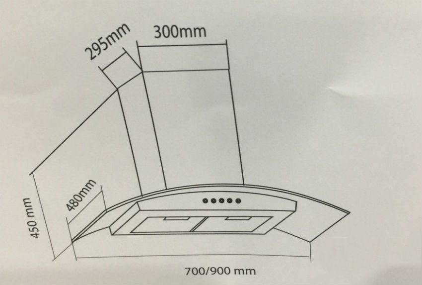 Máy hút khử mùi áp tường Eurosun EH-70K10S - Hàng chính hãng
