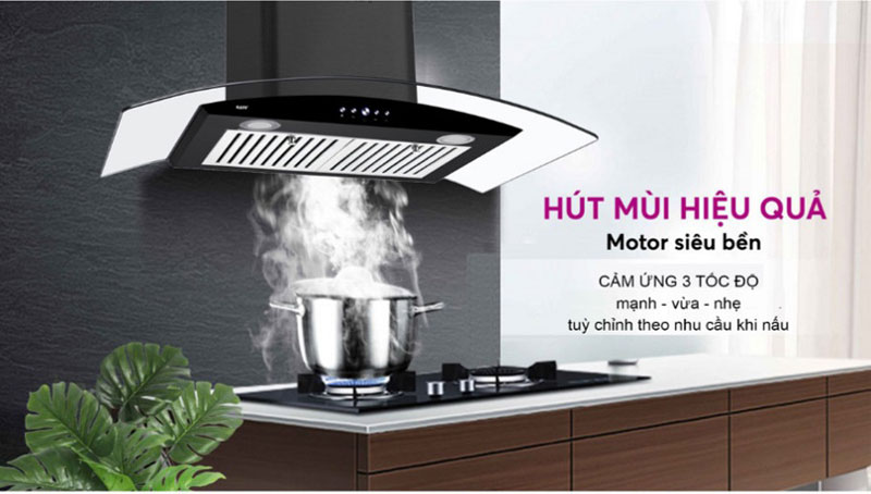Máy hút mùi Kaff KF-GB107PB - Hàng chính hãng