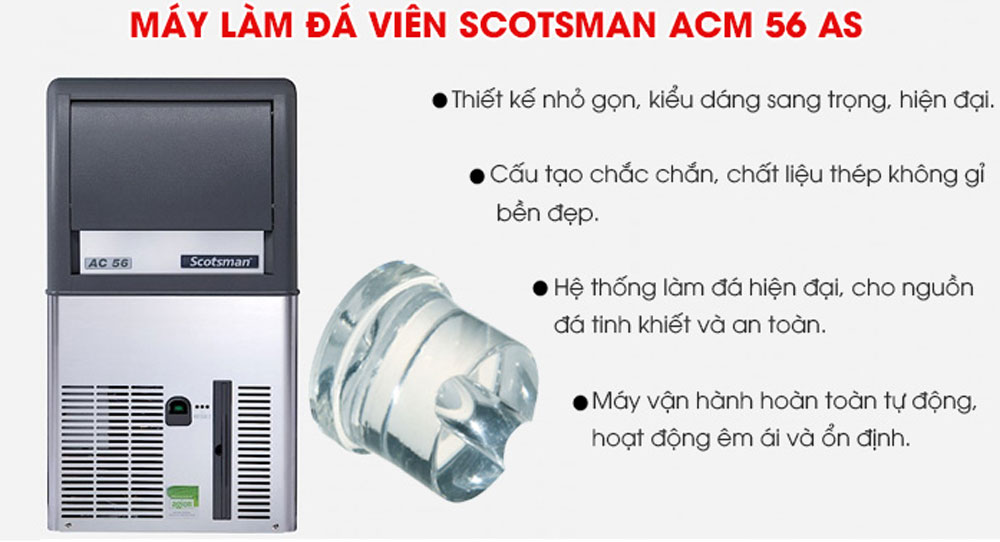 Máy làm đá viên Scotsman AC206 - Hàng chính hãng