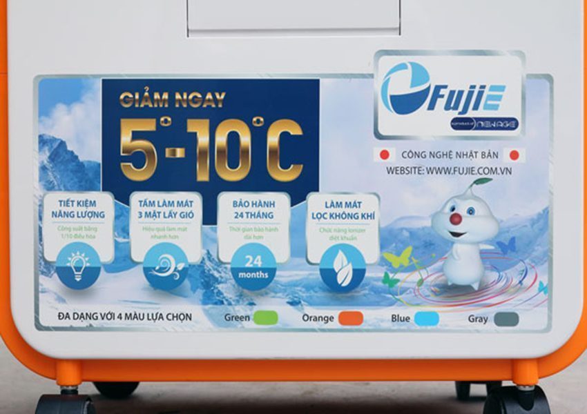 Máy làm mát FujiE AC-601 Orange - Hàng chính hãng