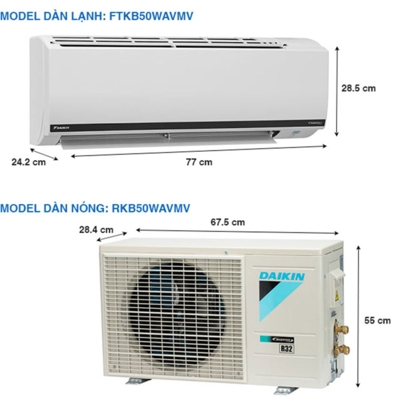 Máy lạnh Daikin FTKB50WAVMV - Hàng chính hãng