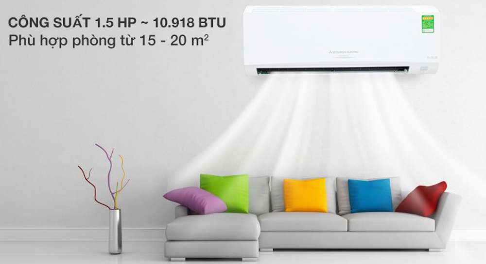 Máy lạnh Mitsubishi Electric Inverter 1.5 HP MSY-JP35VF - Hàng chính hãng