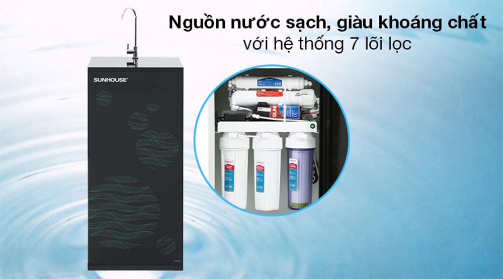 Máy lọc nước RO Sunhouse SHA8866K 7 lõi - Hàng chính hãng