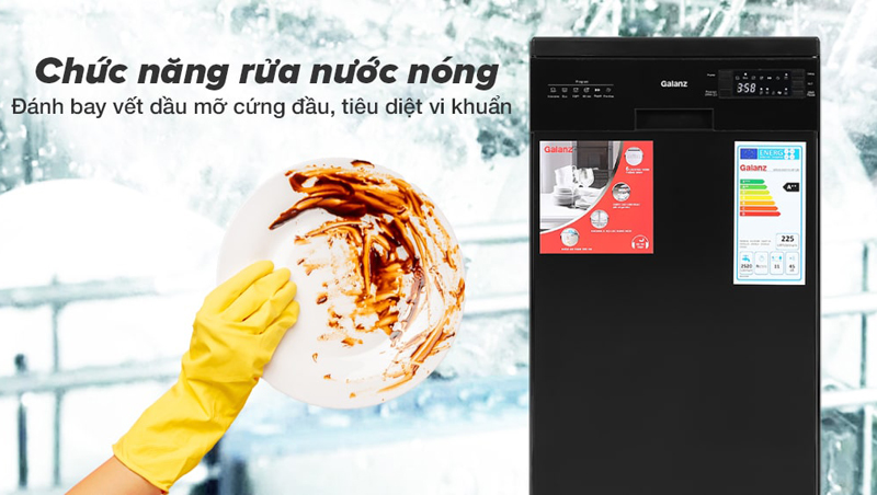 Máy rửa chén độc lập Galanz W45A3A401S-0E1(B) - Hàng chính hãng