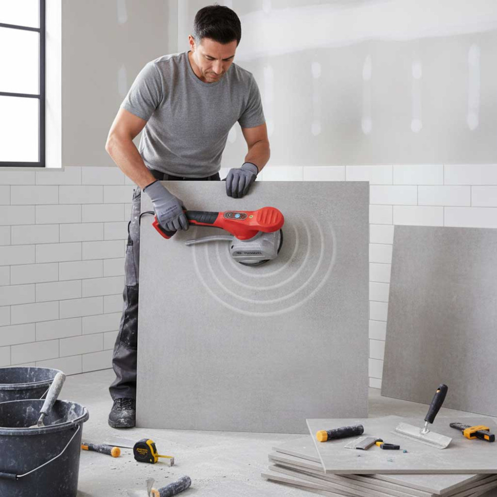 Máy rung hít gạch lát nền pin 21V Toboki TK-RG13 - Hàng chính hãng