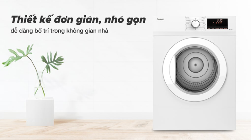 Máy sấy thông hơi Galanz DV-80T5C(S) - Hàng chính hãng
