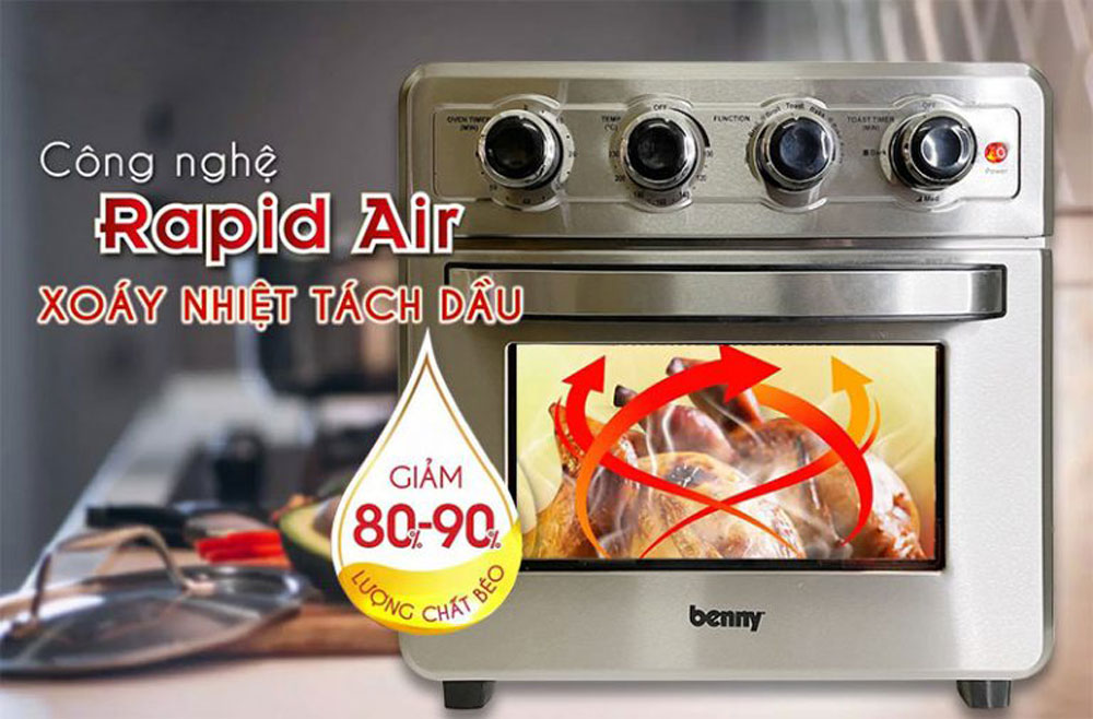 Nồi chiên không dầu cơ Benny BAF-210 - Hàng chính hãng