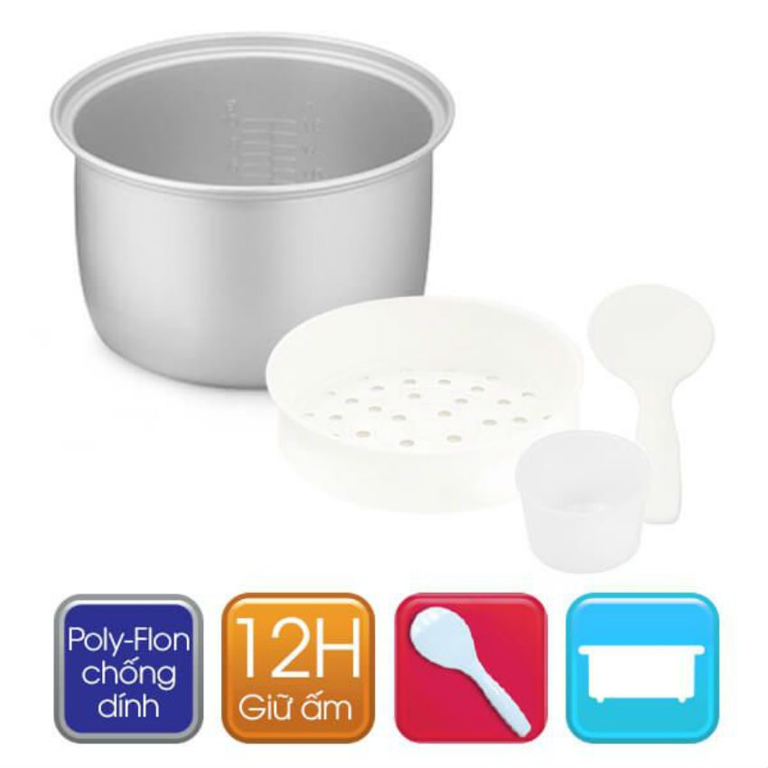 Nồi cơm điện nắp gài Sharp KS-19TJV (ST) - Hàng chính hãng