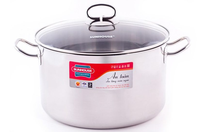 Nồi Inox 3 đáy Sunhouse SHG24116 - Hàng chính hãng