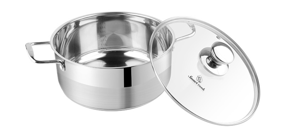Bộ nồi inox Smartcook SM-2107MN size nồi 16, 20 , 24cm - Hàng chính hãng