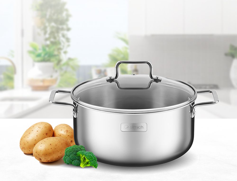 Nồi inox liền khối Elmich Trimax XR EL-3839 size 16cm - Hàng chính hãng