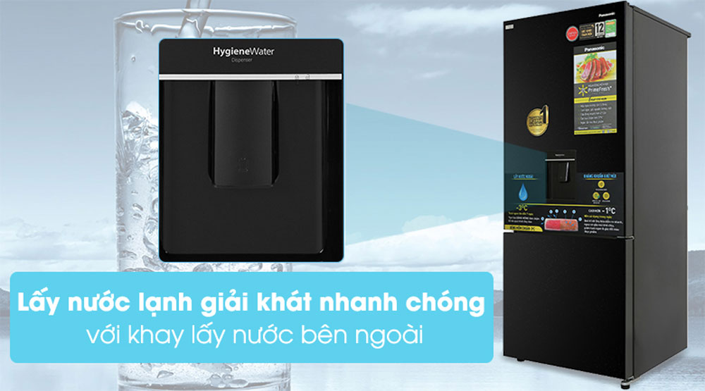 Tủ lạnh Panasonic 377 lít NR-BX421GPKV - Hàng chính hãng