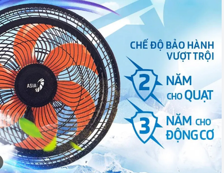 Quạt treo tường Asia VY637890 - Hàng chính hãng