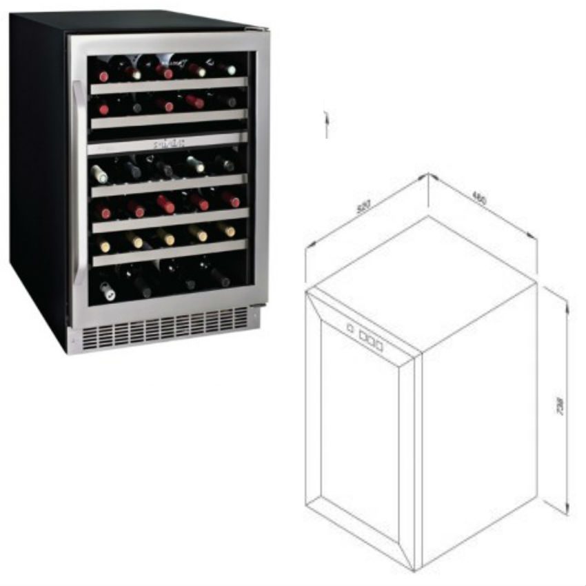 Tủ Bảo Quản Rượu Malloca MWC-45BS - Hàng chính hãng