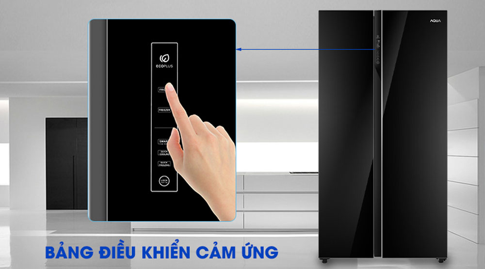 Tủ lạnh Aqua Inverter 602 lít AQR-IG696FS GB  - Hàng chính hãng