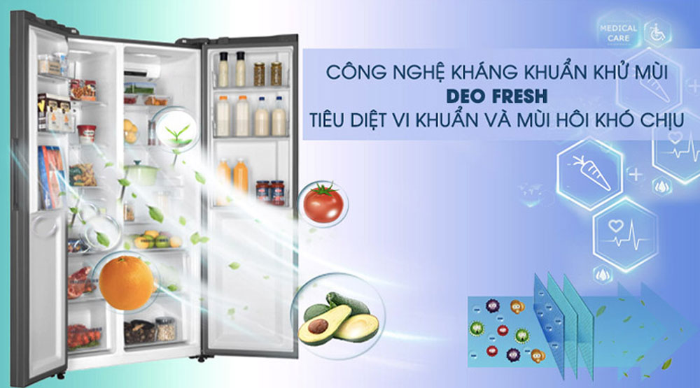 Tủ lạnh Aqua Inverter 602 lít AQR-IG696FS GB  - Hàng chính hãng