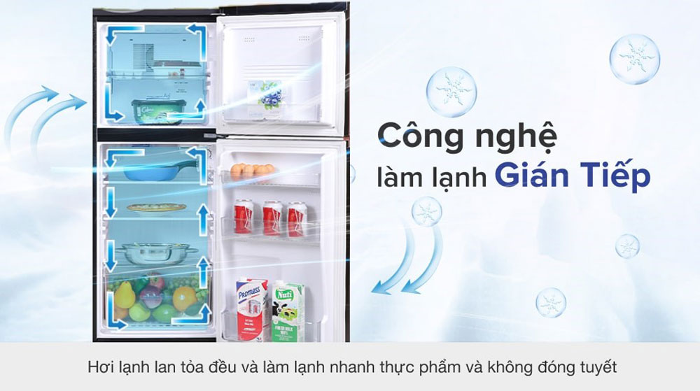 Tủ lạnh Aqua 130 lít AQR-T150FA(BS) - Hàng chính hãng