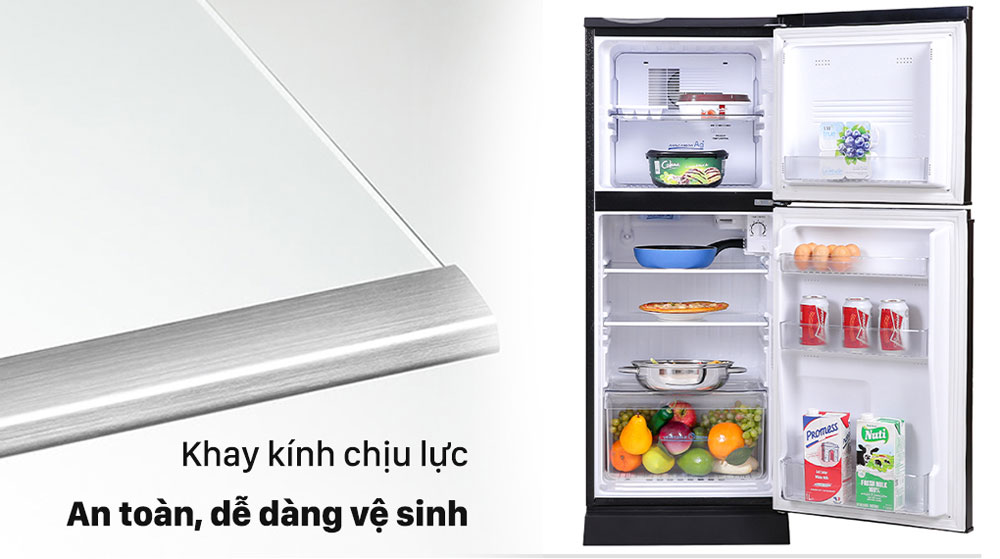 Tủ lạnh Aqua 130 lít AQR-T150FA(BS) - Hàng chính hãng