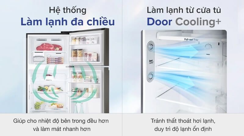 Tủ lạnh LG Inverter 266 Lít GV-B262PS - Hàng chính hãng