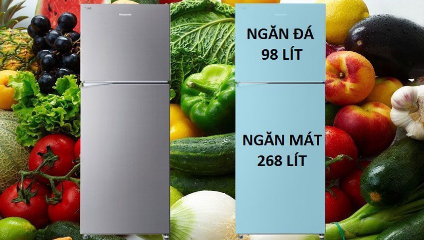 Tủ lạnh Panasonic NR-BL389PSVN - Hàng chính hãng