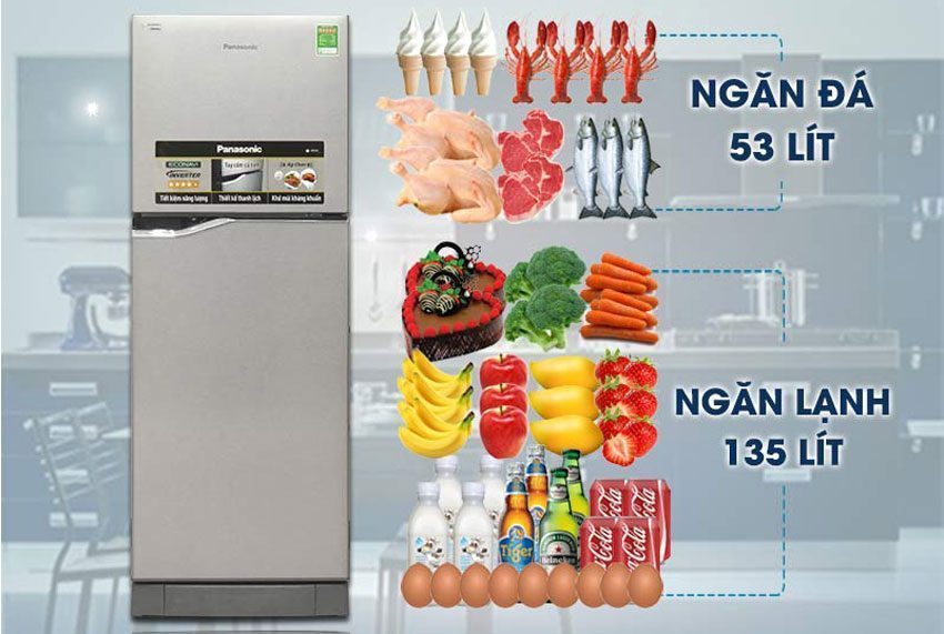 Tủ lạnh Panasonic NR-BA228VSV1 - Hàng chính hãng