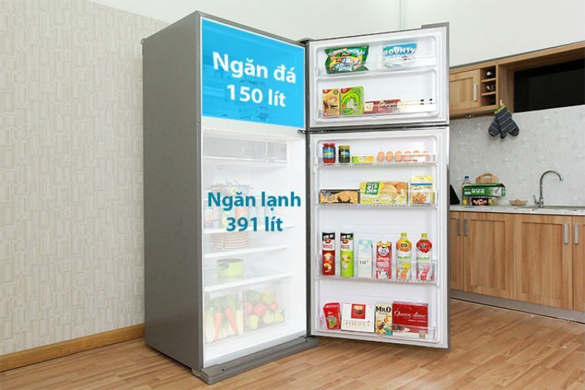 Tủ lạnh Sharp SJ-XP590PG-BK - Hàng chính hãng