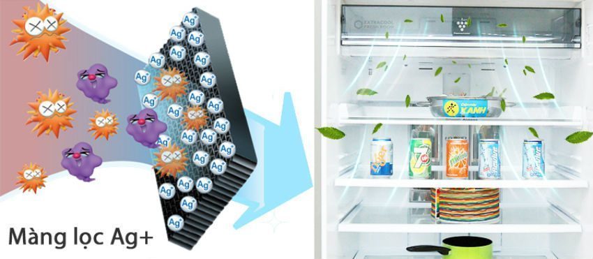 Tủ lạnh Sharp SJ-XP590PG-SL - Hàng chính hãng