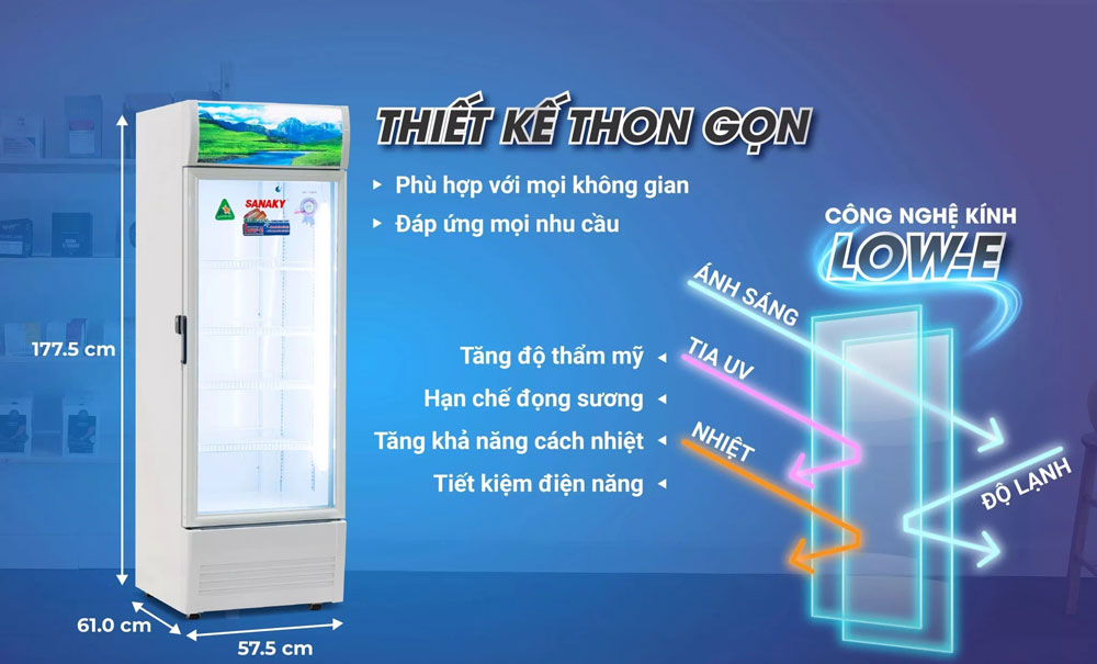 Tủ mát Sanaky 300L VH-3089K3 - Hàng chính hãng