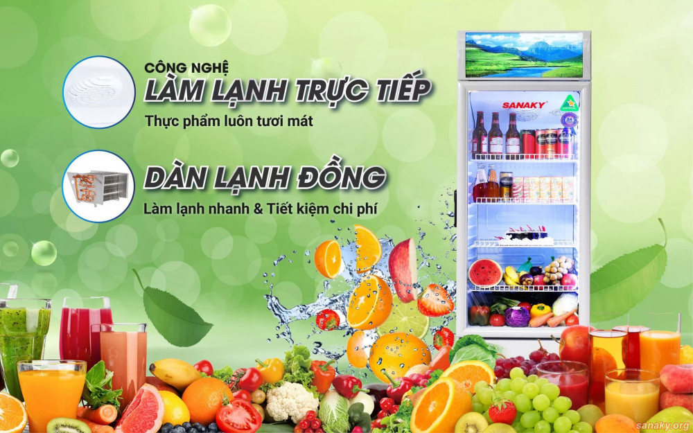 Tủ mát Sanaky 300L VH-3089K3 - Hàng chính hãng