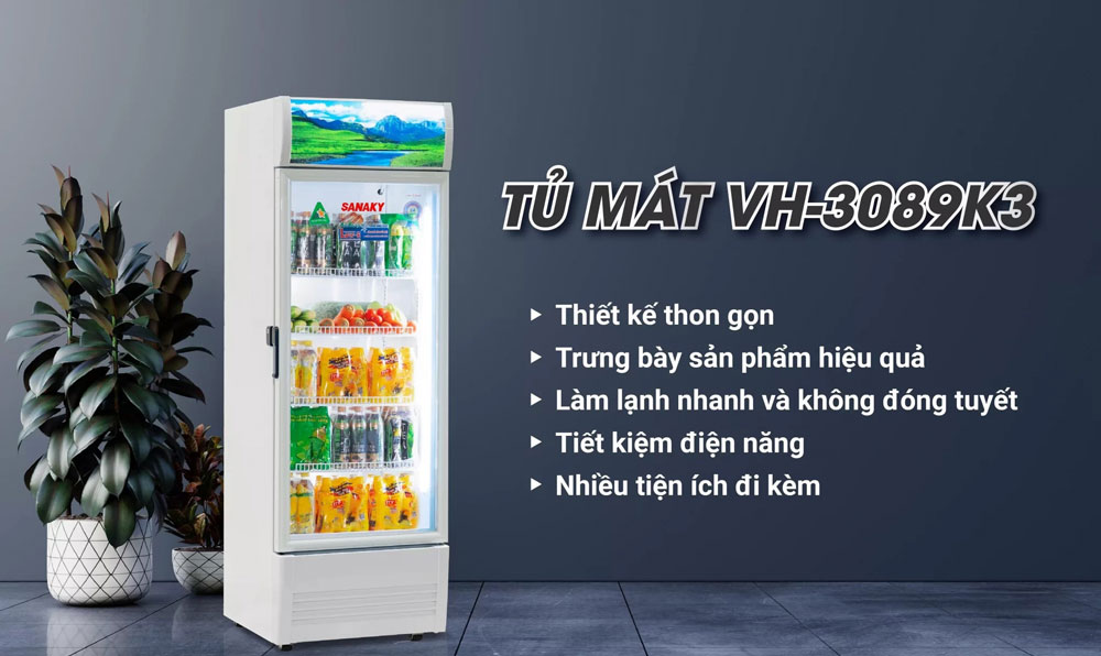 Tủ mát Sanaky 300L VH-3089K3 - Hàng chính hãng