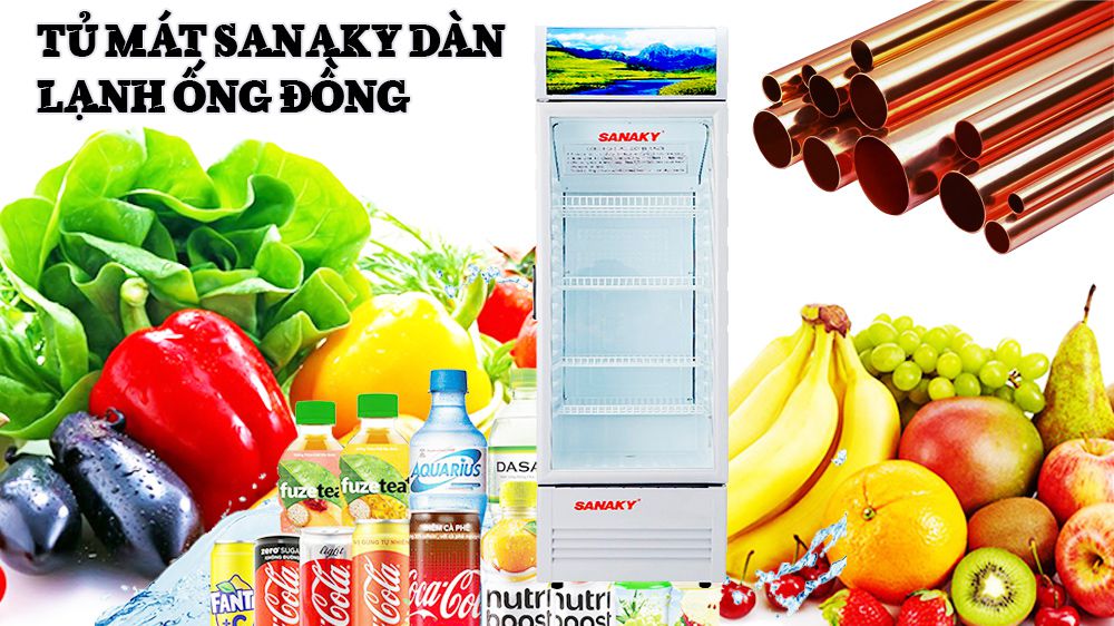 Tủ mát Sanaky 340 lít VH-409KL - Hàng chính hãng