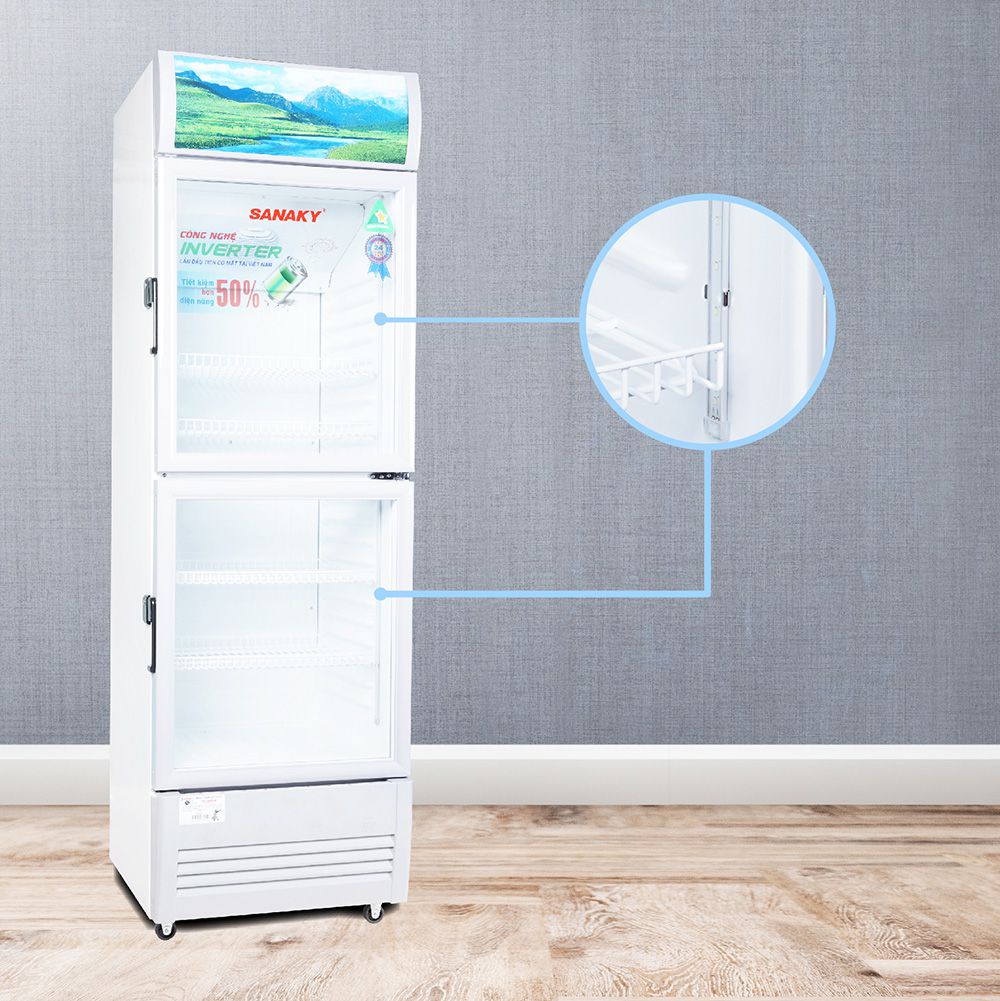 Tủ mát Inverter 170 lít Sanaky VH-218W3L - Hàng chính hãng
