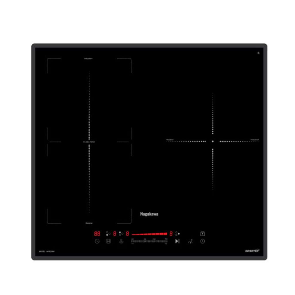 Bếp ba điện từ Inverter Nagakawa UltraSlim NK3C06M - Hàng chính hãng