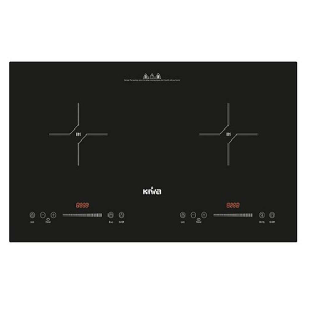 Bếp điện từ âm 2 vùng nấu Kiwa KI-251GB - Hàng chính hãng