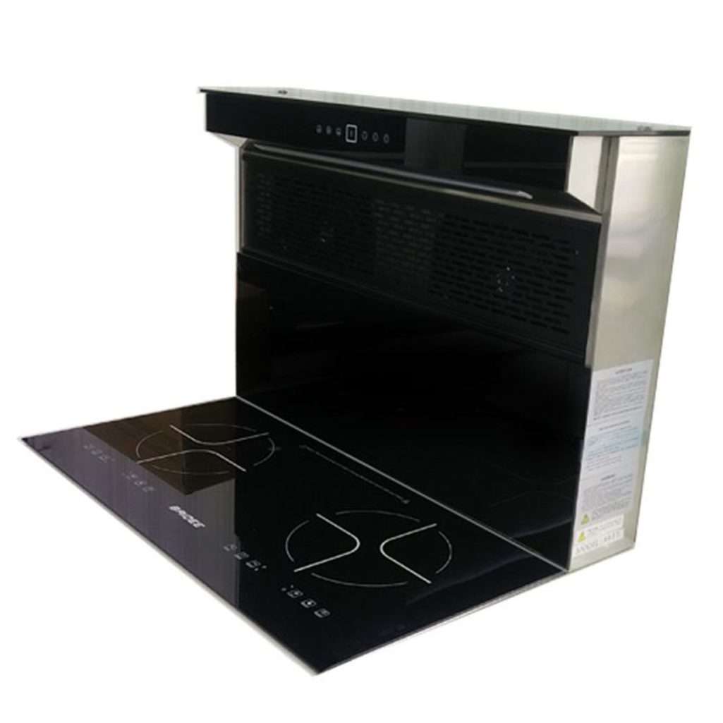 Bếp điện từ đôi tích hợp hút mùi Baidee EA9-10 - Hàng chính hãng