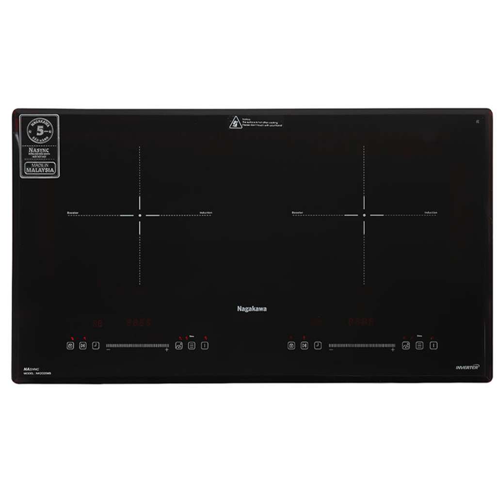 Bếp điện từ đôi Inverter Nagakawa NK2C05MB - Hàng chính hãng