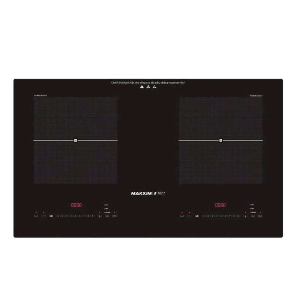 Bếp điện từ đôi Makxim XSMART M77 - Hàng chính hãng