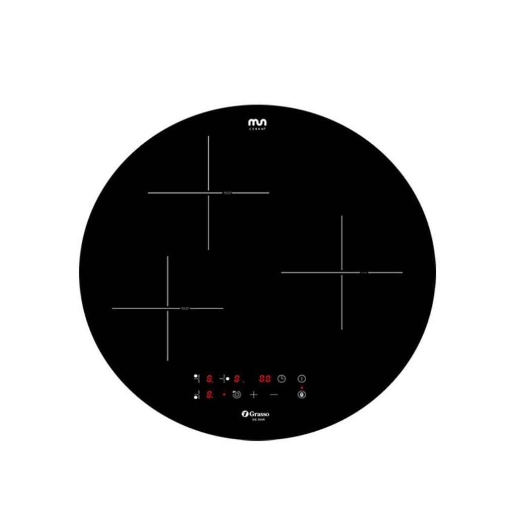 Bếp điện từ tròn 3 vùng nấu Grasso GS-306R - Hàng chính hãng