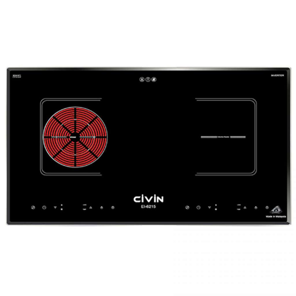 Bếp đôi điện từ hồng ngoại Civin CV-658/EI-6215 - Hàng chính hãng