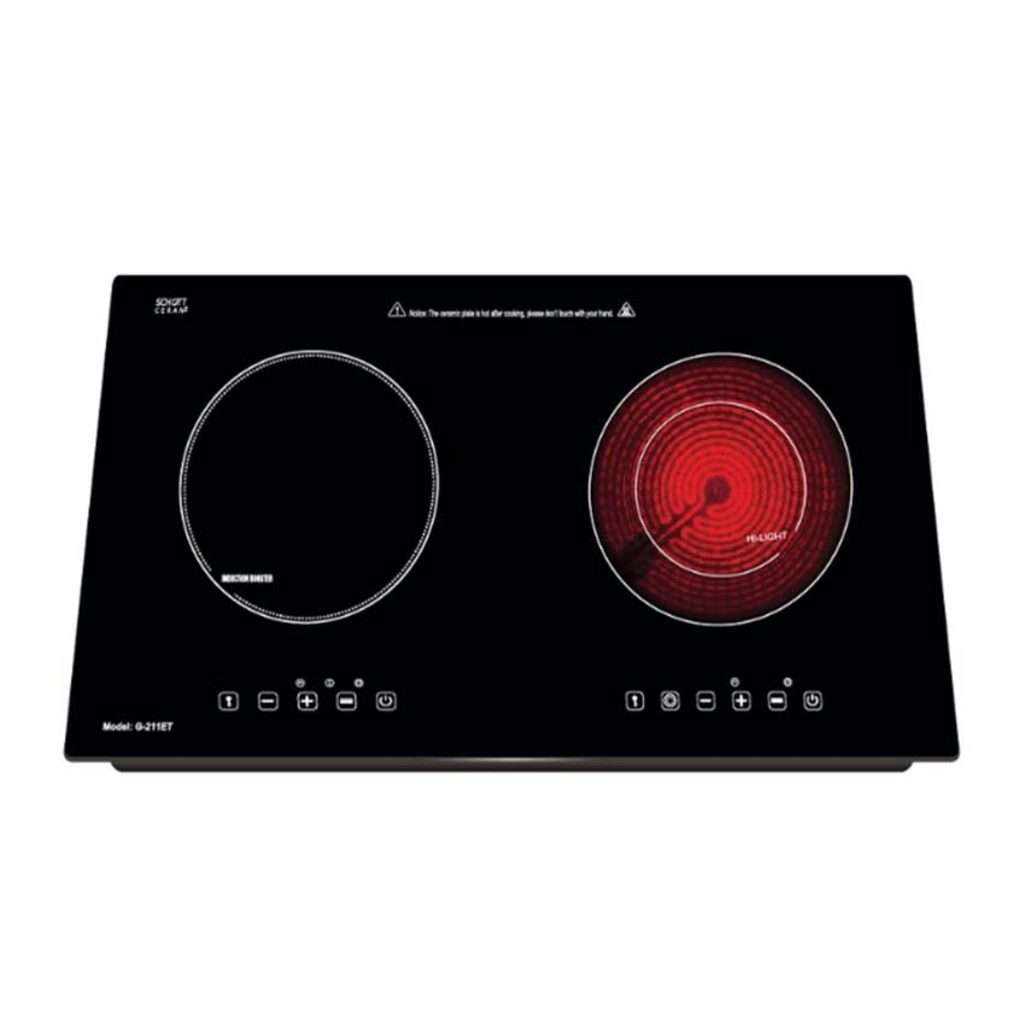 Bếp đôi điện từ hồng ngoại Giovani G-211ET - Hàng chính hãng