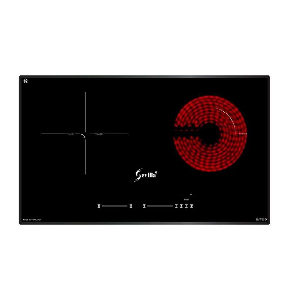 Bếp đôi điện từ hồng ngoại inverter Sevilla SV-T60D - Hàng chính hãng