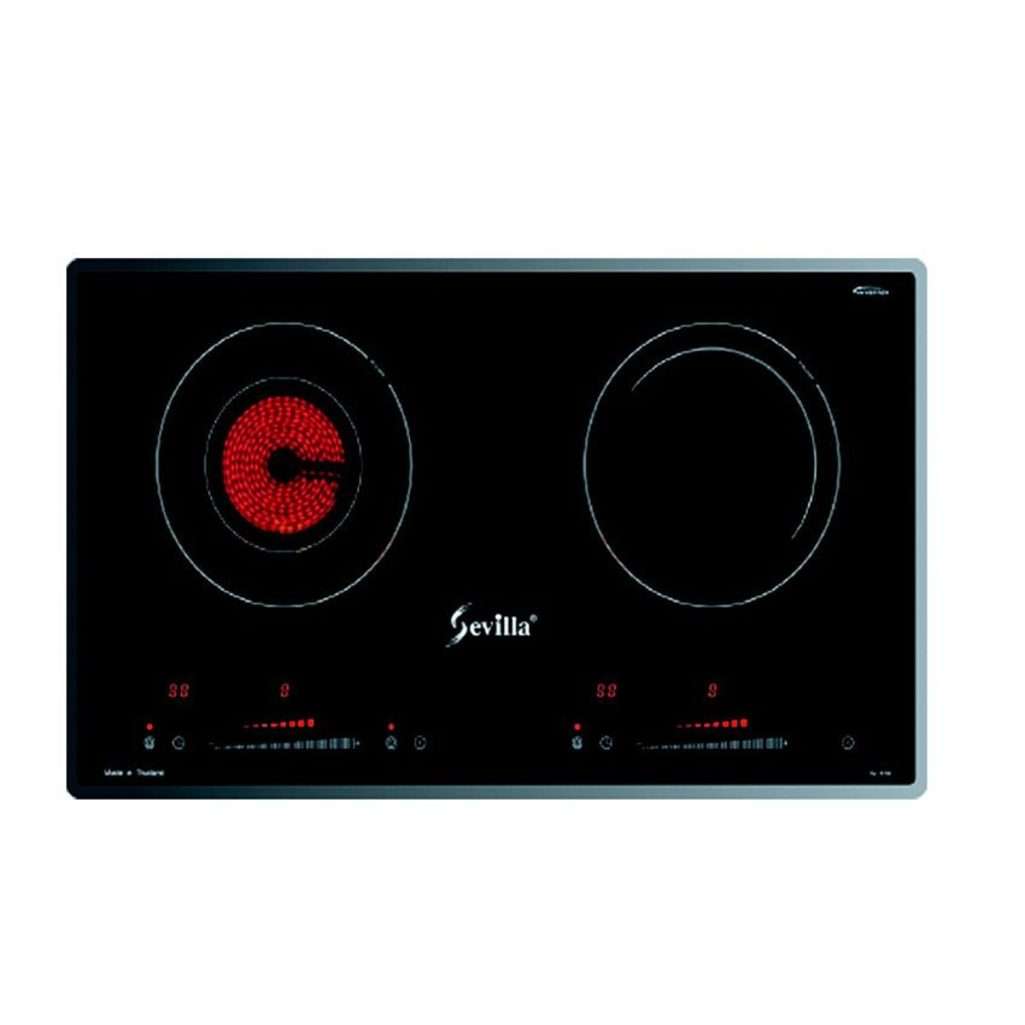 Bếp đôi điện từ hồng ngoại inverter Sevilla SV-T70D - Hàng chính hãng