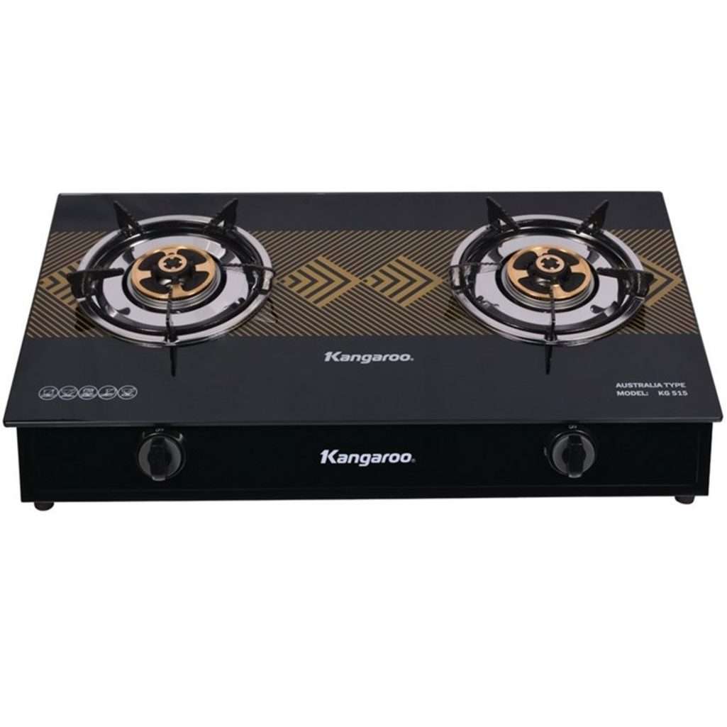 Bếp gas đôi dương kính Kangaroo KG515 - Hàng chính hãng
