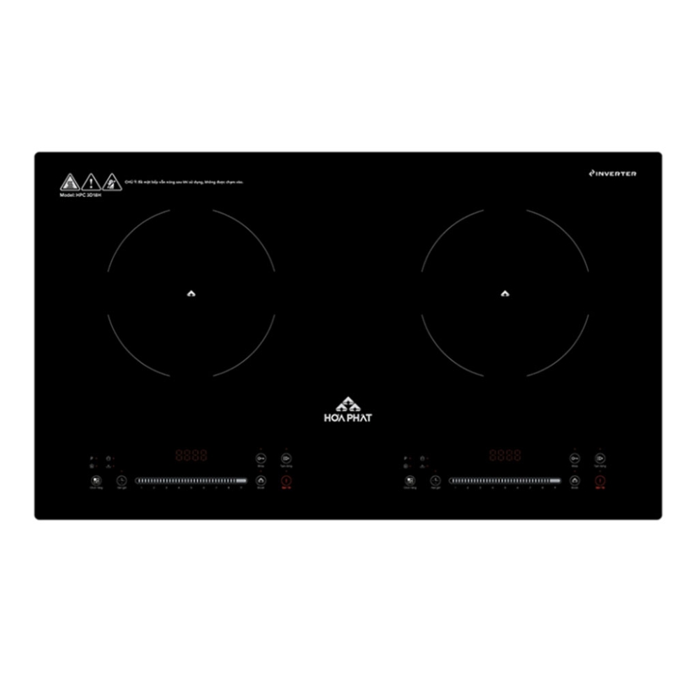Bếp từ đôi Inverter Hòa Phát HPC-3D18H - Hàng chính hãng